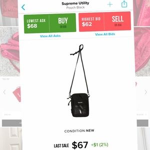 SUPREME UTILITY POUCH BLACK